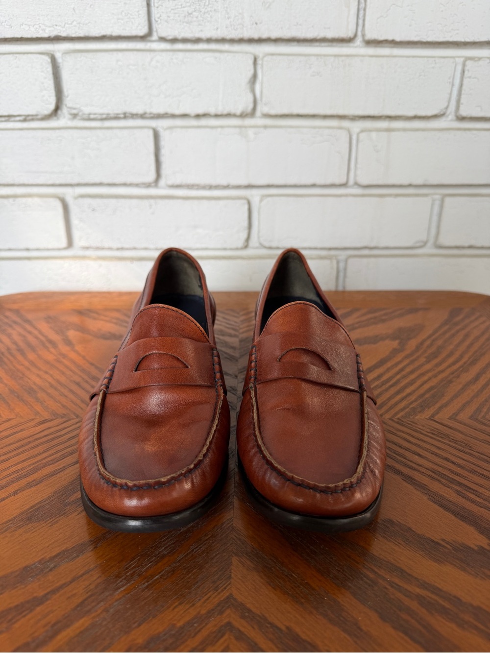 Cole Haan Brown Leather Penny Loafers Size 8